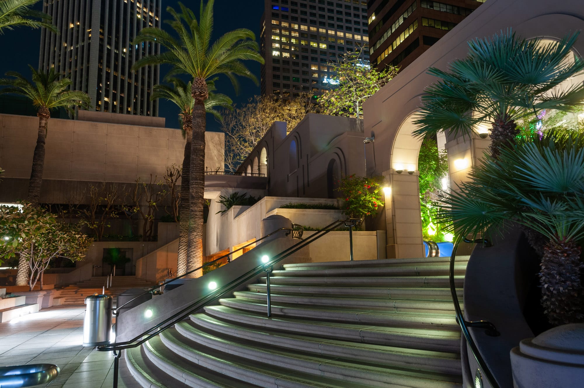 Downtown Los Angeles at night time